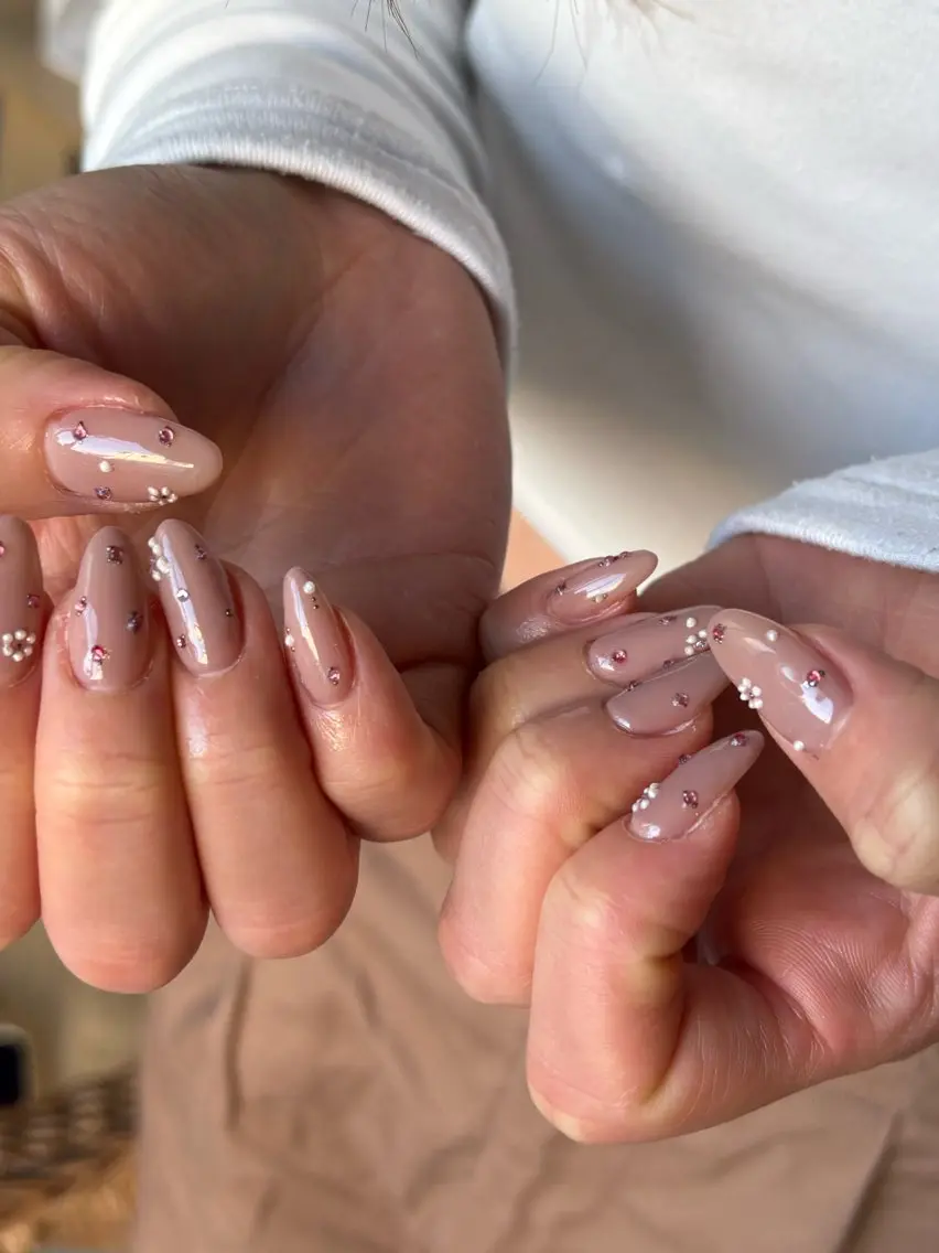 ネイル 手描き🌸ニュアンス monny nailのネイルデザイン