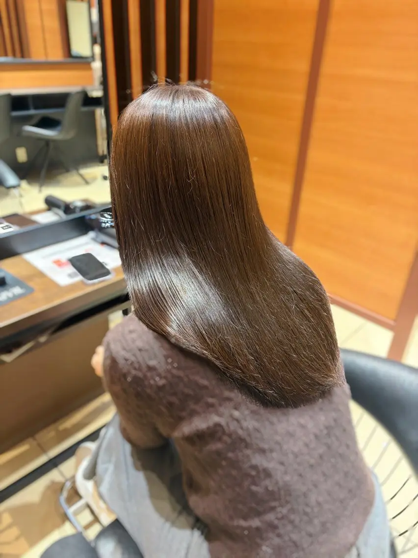 ロング カット ヘアカラー ✨🍀岩崎 唯🍀✨のヘアスタイル