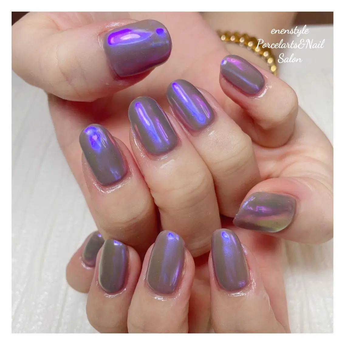 ミディアム ネイル 🐾enen style 🐾のネイルデザイン