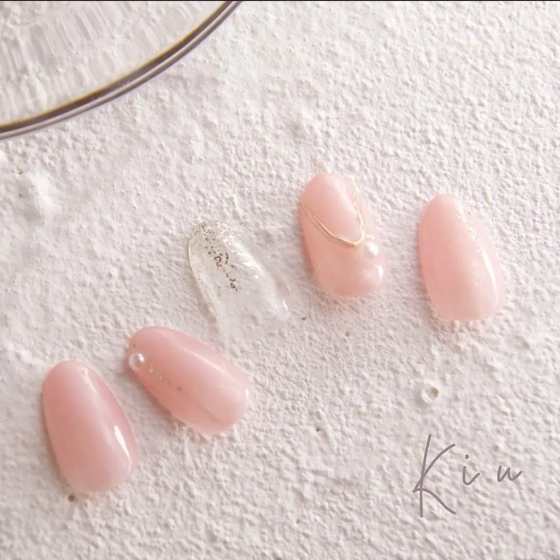 ネイル ジェルネイル ミラーネイル ニュアンスネイル オフィスネイル ショートネイル ハンドネイル kiu nailsalonのネイルデザイン