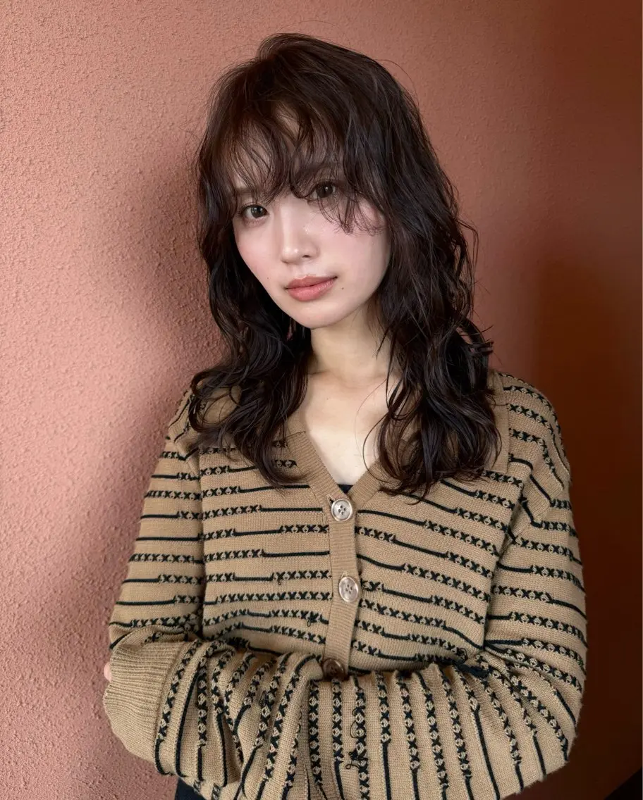 ロング カラー ヘアカラー トリートメント 表参道/ボブカット 岩倉稜真のヘアスタイル