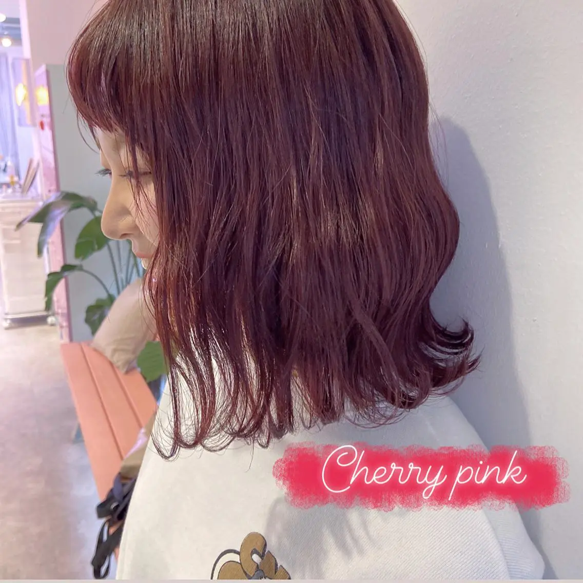 ショート カラー ヘアアレンジ ピンクカラー 天神レイヤーカット No.1💖マユカのヘアスタイル