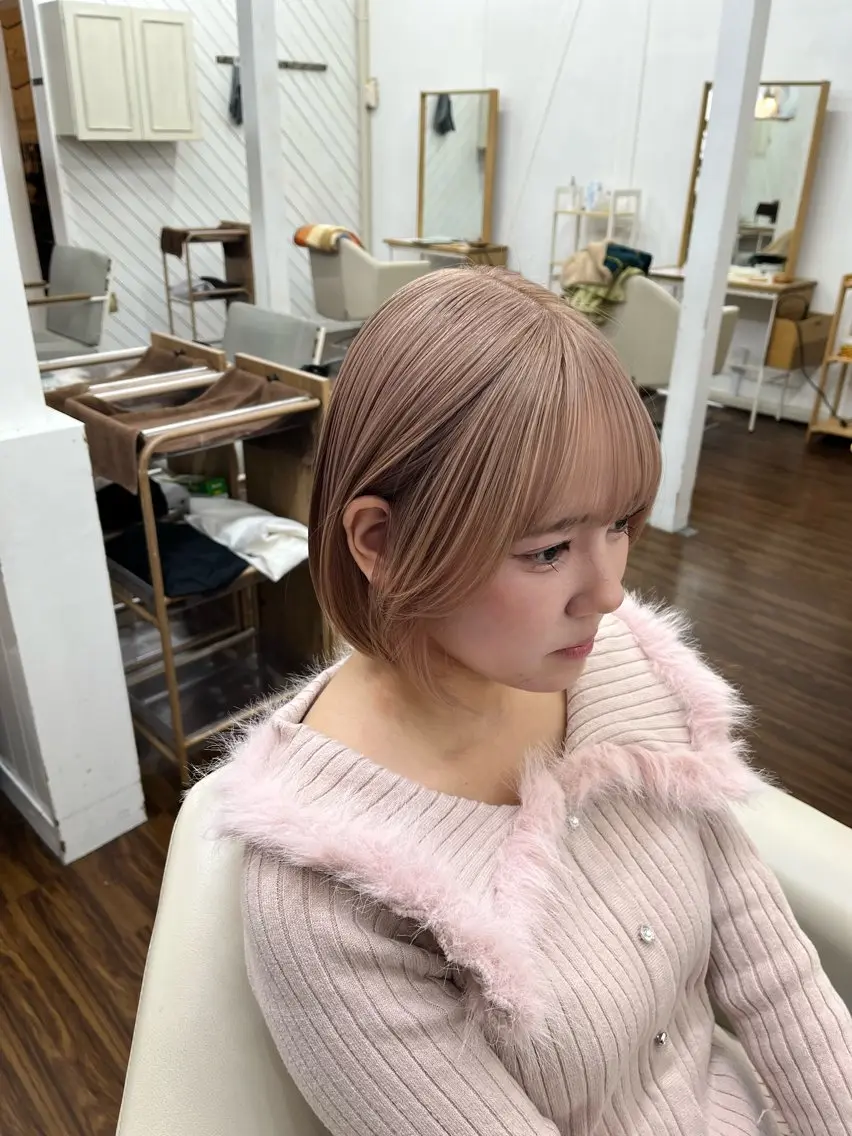 ミディアム カラー カット ヘアカラー トリートメント YUIMARL 倉敷店🌸SAEのヘアスタイル