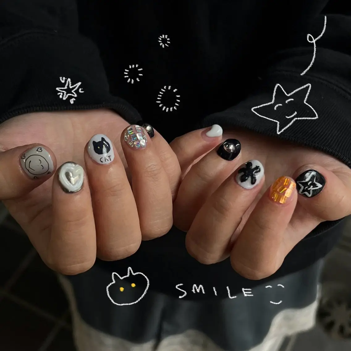 ネイル ハンドネイル Hata nail 🎀個性派ニュアンスのネイルデザイン