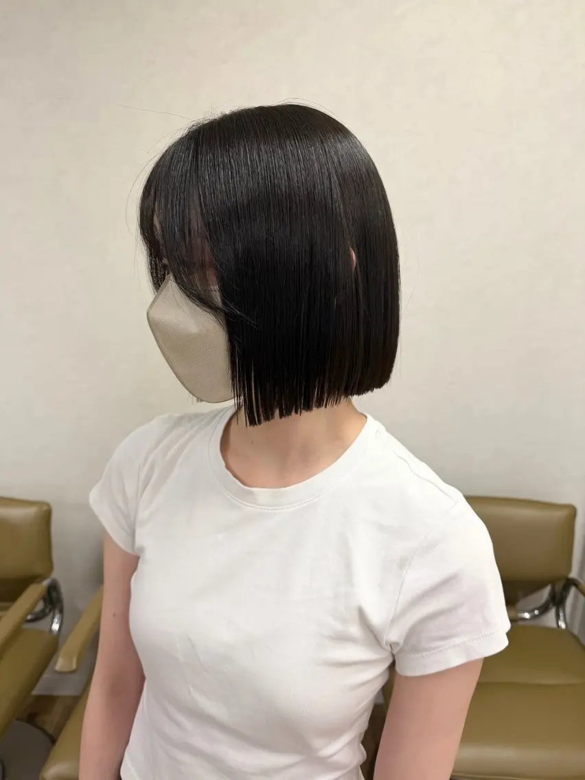 ミディアム ボブ／ストレート🎀 harukaのヘアスタイル
