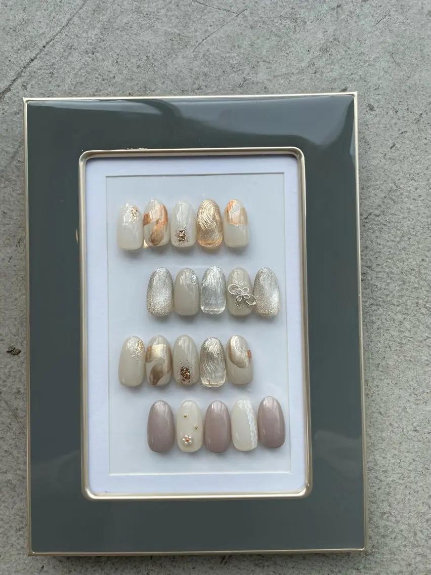 ネイル 卒業式 ニュアンスネイル ハンドネイル tanaka 25nailのネイルデザイン