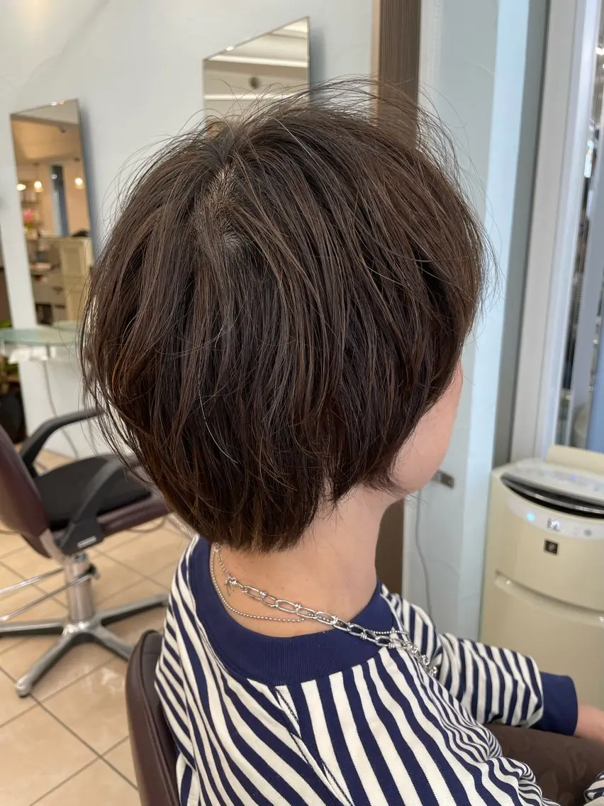 ショート カラー ハイライトカラー ハイライト ショートヘア カット ヘアカラー 宗村 嘉哉のヘアスタイル