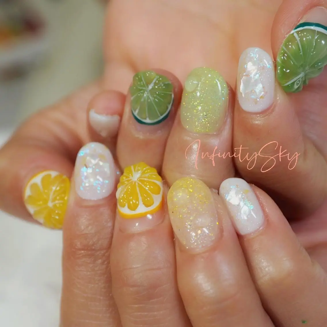 ネイル ハンドネイル infinity skyのネイルデザイン