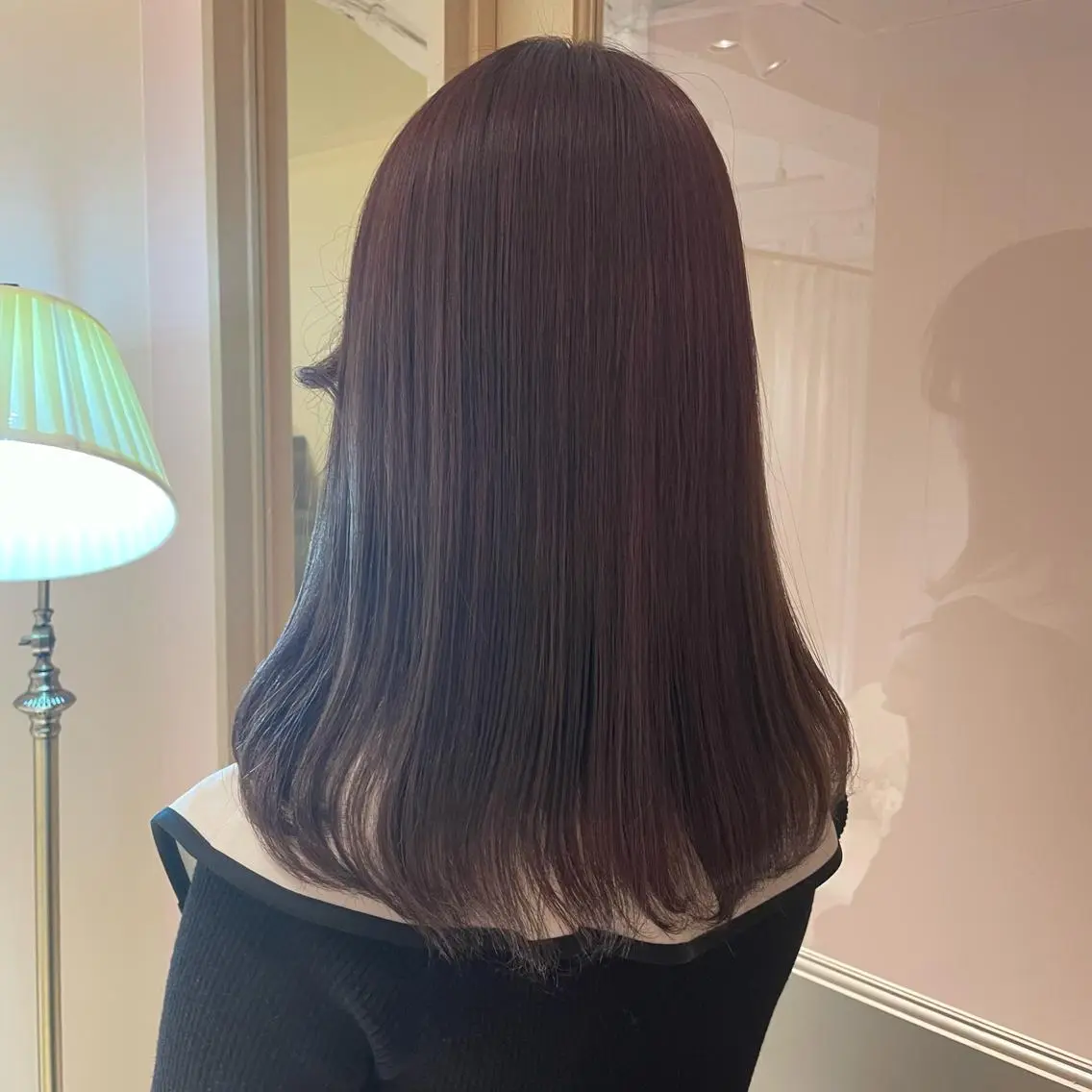 セミロング ヘアカラー トリートメント ヘッドスパ マホ/日吉/髪質改善 /レイヤー/ガーリーのヘアスタイル