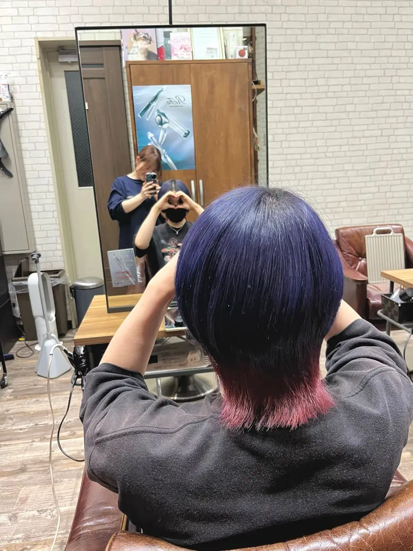 ショート カラー デザインカラー 古川 千夏のヘアスタイル