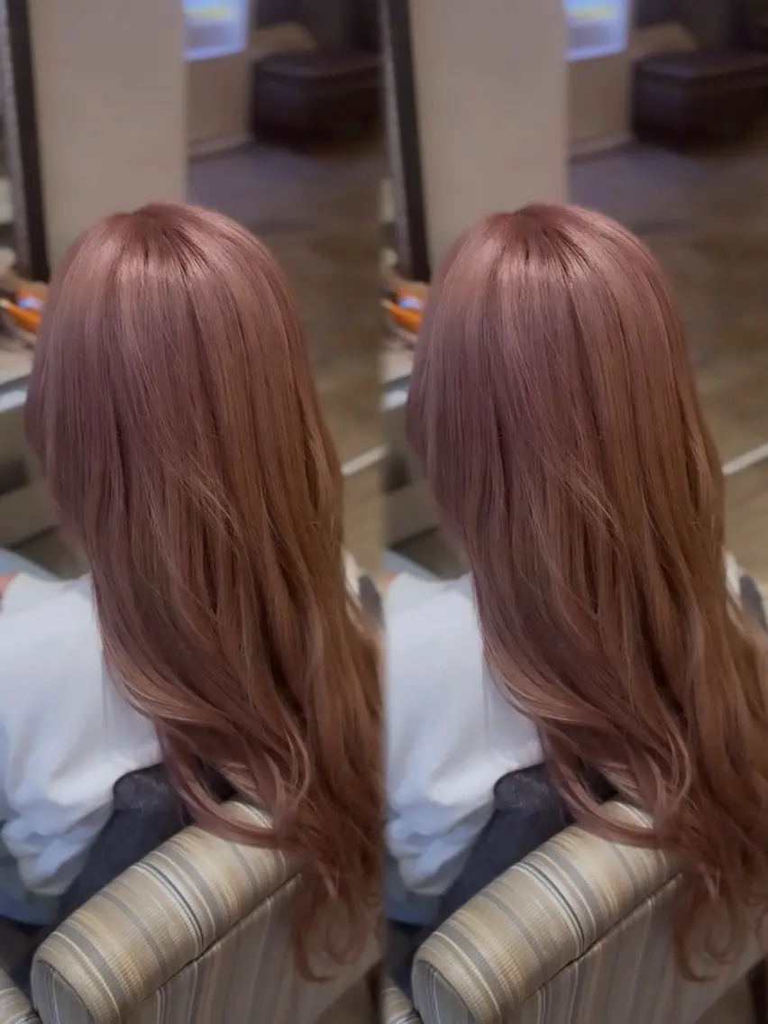 ロング ヘアカラー 杉本 奈々美のヘアスタイル