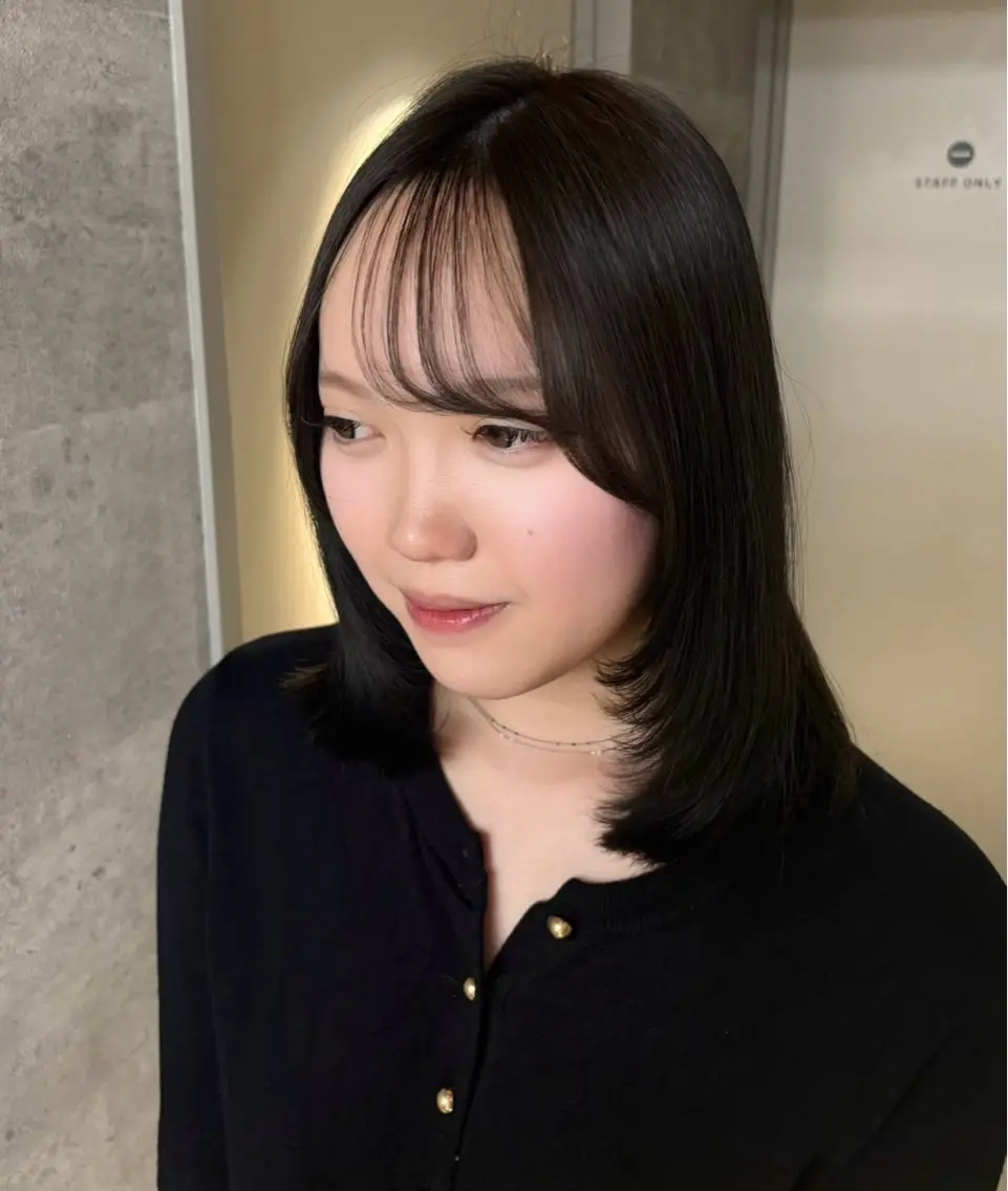 (🐩ワンカラー🐩)⚠️ボブの方限定⚠️透明感、艶感カラー+シャンプーブローの写真
