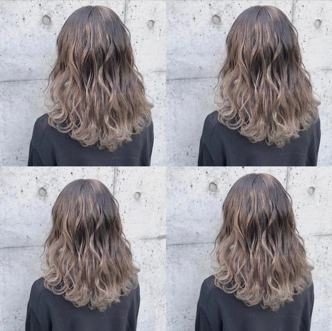 ロング カラー ヘアアレンジ アッシュ アッシュグレー ベージュカラー 黒髪 ブリーチ メンズスタイル ly本厚木のヘアスタイル