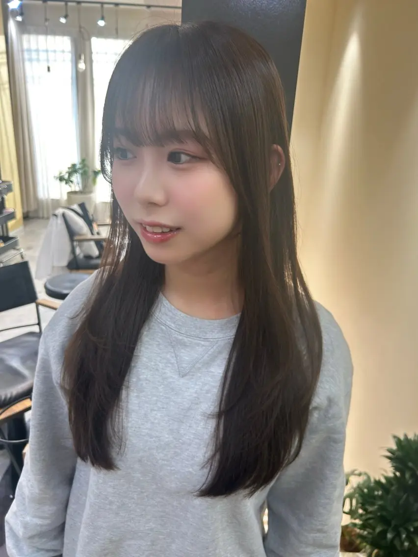 ロング レイヤーカット カット トリートメント hubhair レイヤー/透明感のヘアスタイル