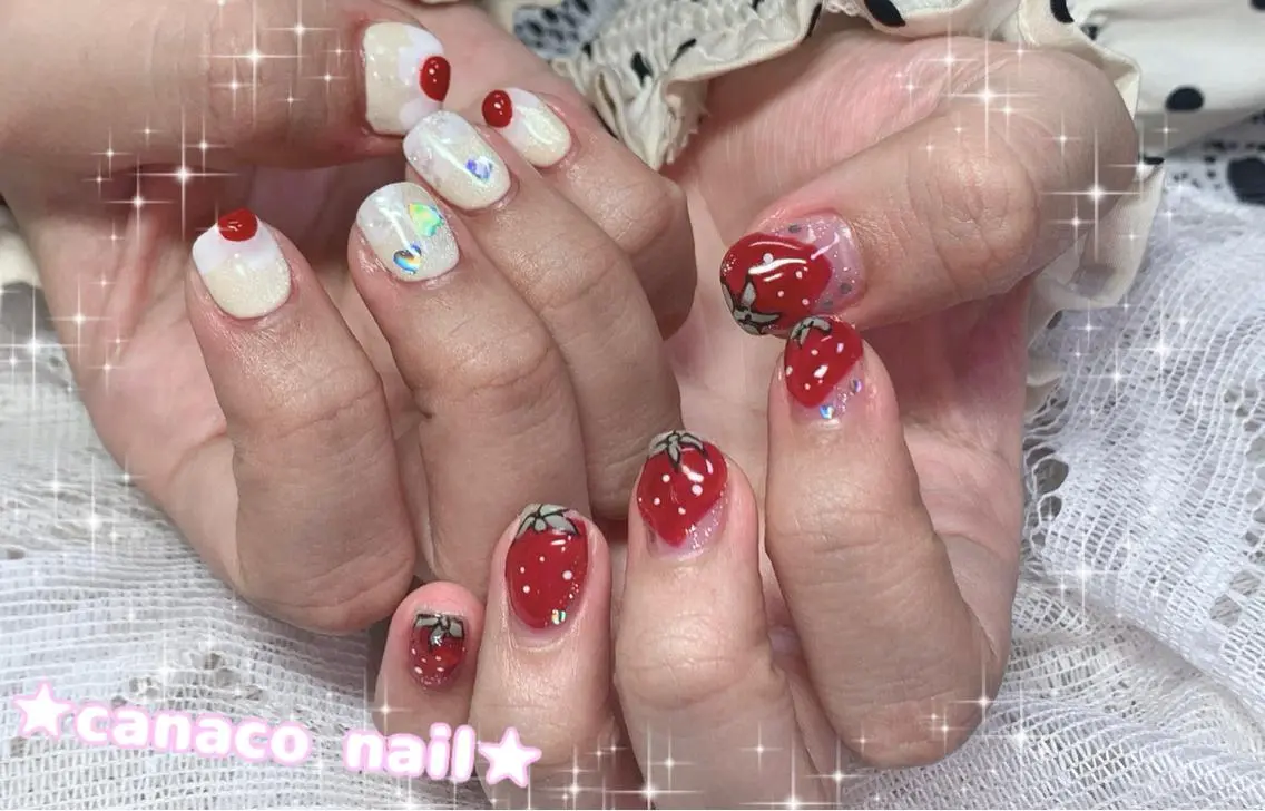 ネイル アートネイル ジェルネイル パラジェル ぷっくりネイル ショートネイル ベテランネイル cnc nailのネイルデザイン