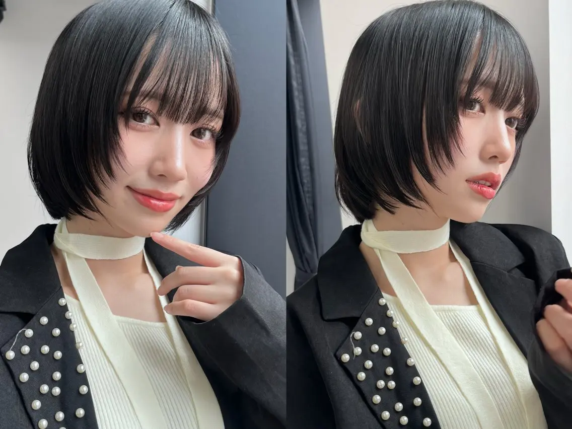 ショート カラー カット ヘアカラー トリートメント ウルフ🦋顔まわり ❤︎ ͛めいのヘアスタイル
