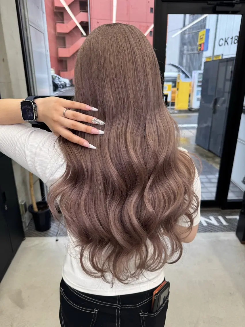 カラー ヘアカラー Asami/名古屋/ ハイトーン/デザインのヘアスタイル