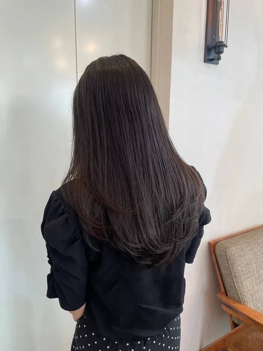 ロング ロング 似合わせカット‪// 鶴我万唯華のヘアスタイル