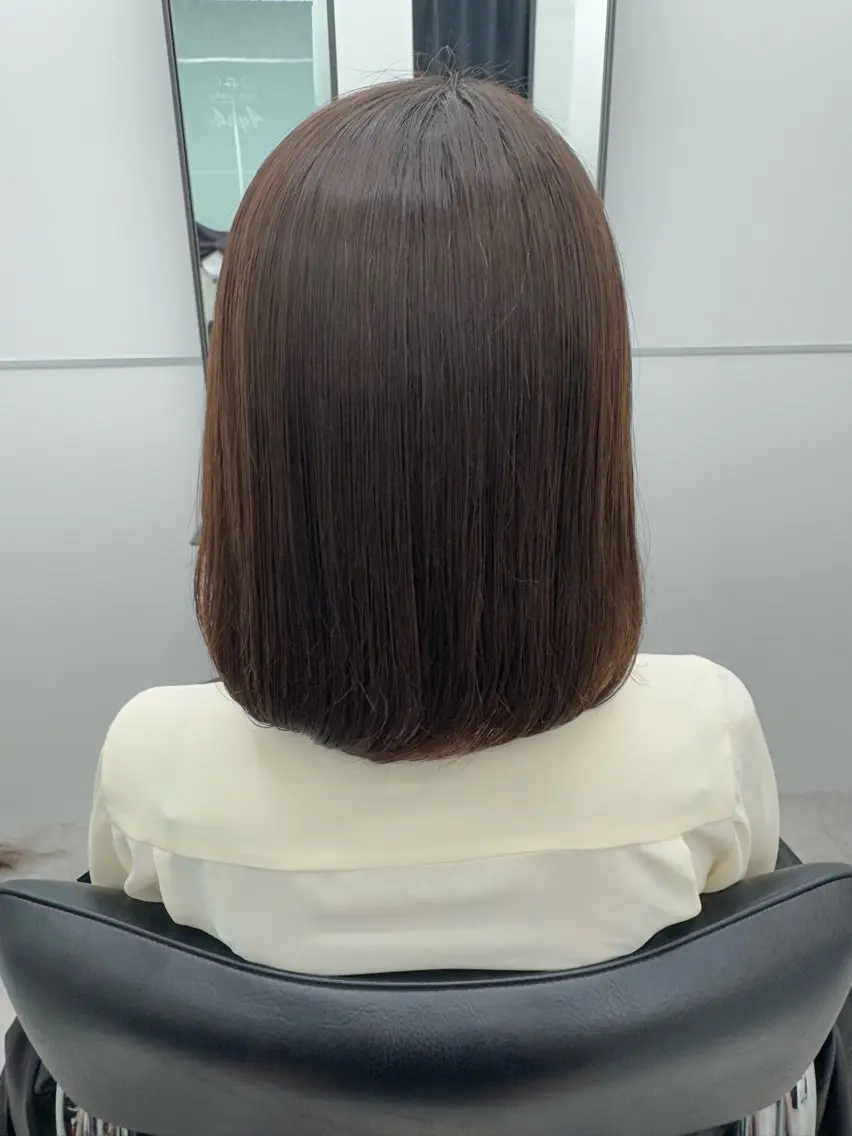 ミディアム パーマ カット パーマ デジタルパーマ🫧 韓国風ヘア🫧サクラのヘアスタイル