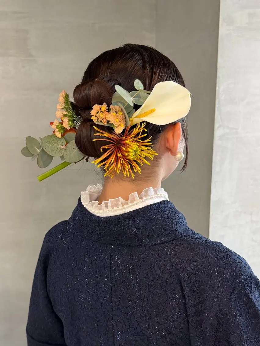 ミディアム ヘアアレンジ 卒業式のヘアスタイル ヘアセット いとう まいこのヘアスタイル