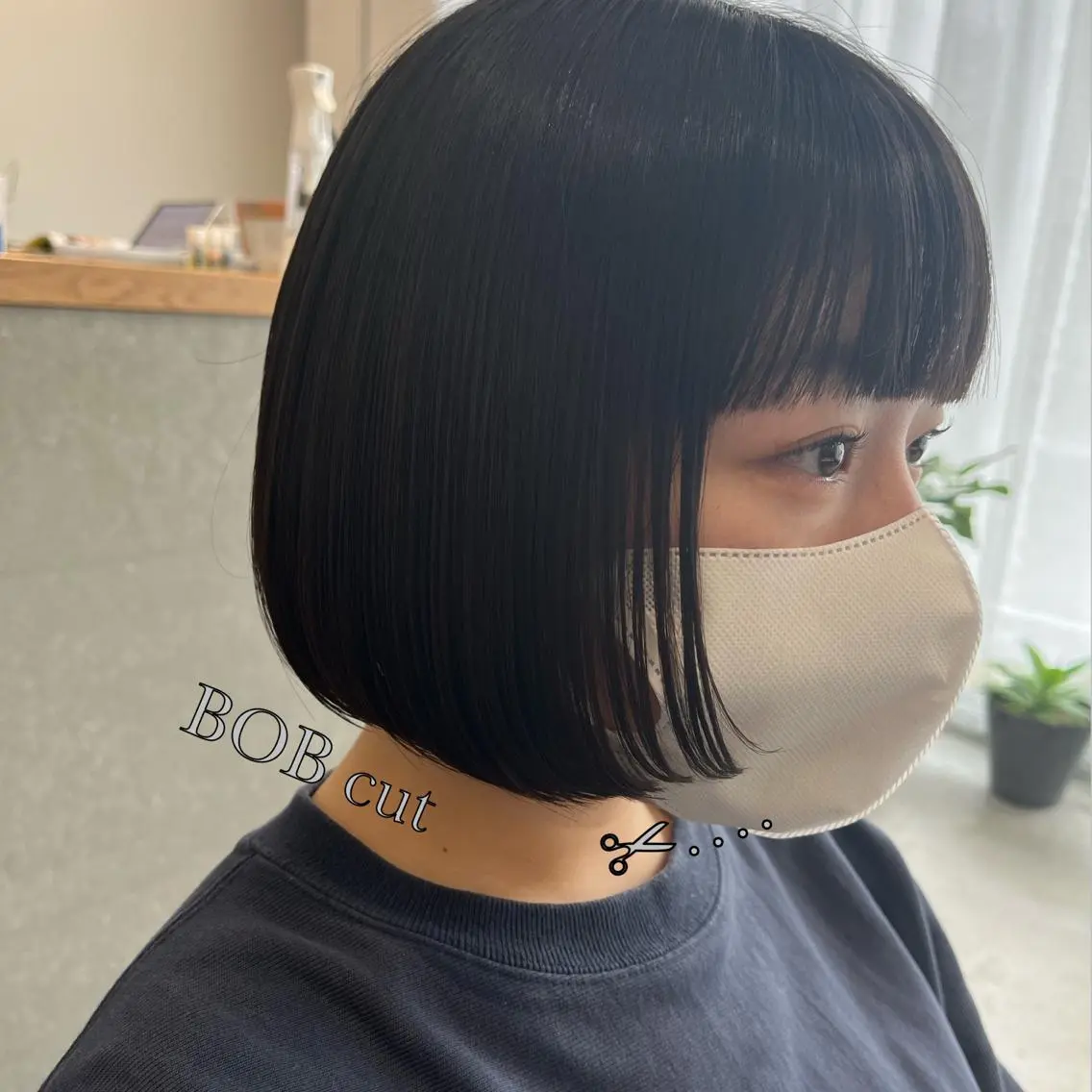 ショート ボブ 顔まわりレイヤー 顔周りカット レイヤーカット カット ✽透明感カラー ✽ 🍆那須ももこ🍑のヘアスタイル