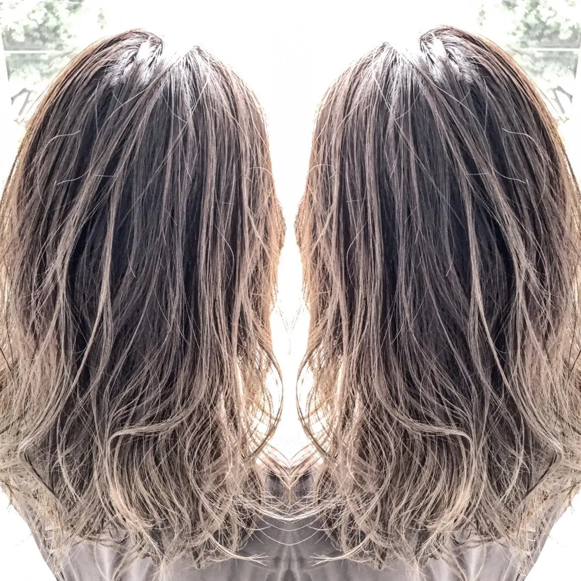 ミディアム カラー バレイヤージュ グラデーションカラー レイヤーカット 【完全マンツー 恵比寿】佐藤 翔のヘアスタイル