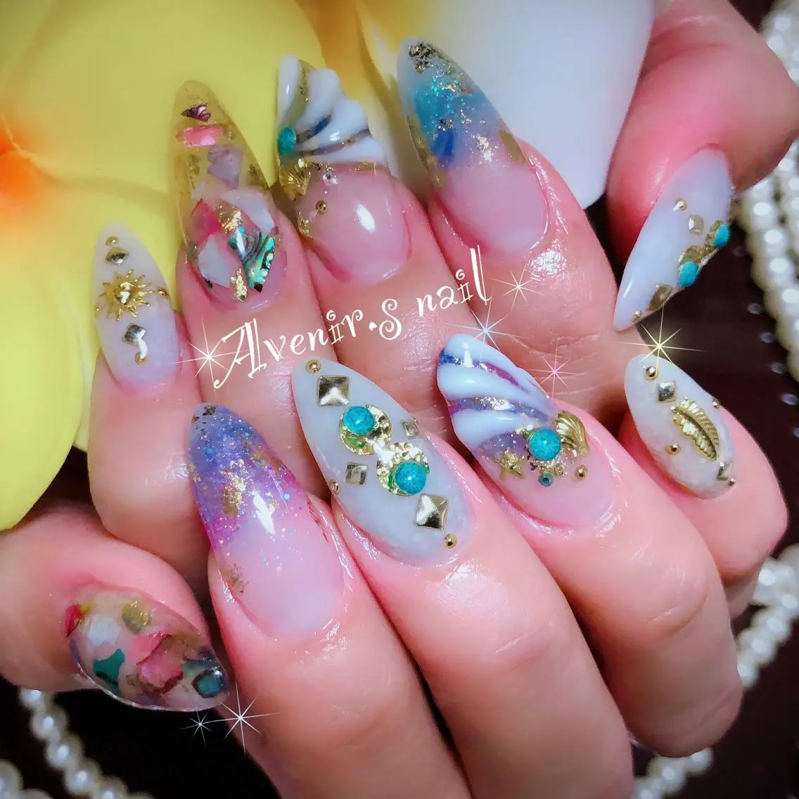 ネイル アートネイル スカルプネイル ネイルチップ Home Salon Avenir.のネイルデザイン