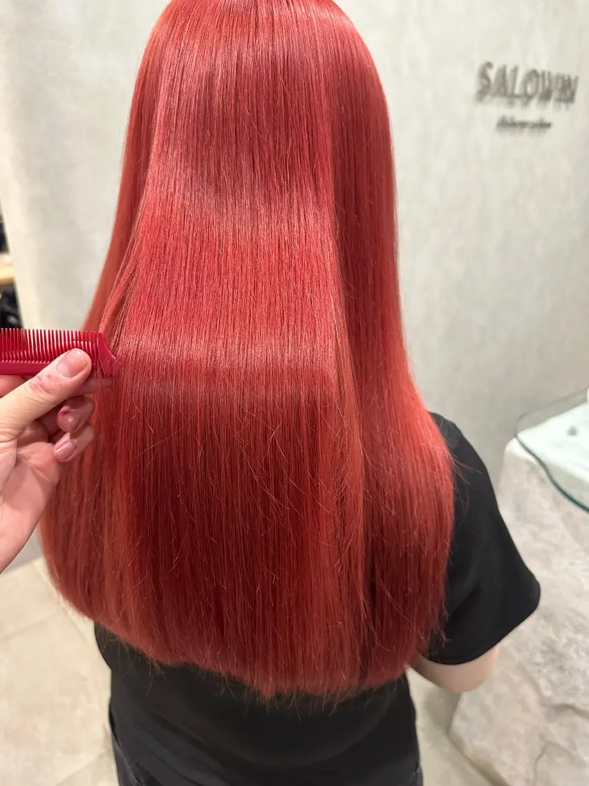 ロング カラー 髪質改善 トリートメント トリートメント 髪質改善カラー デザインカラーあらげのヘアスタイル