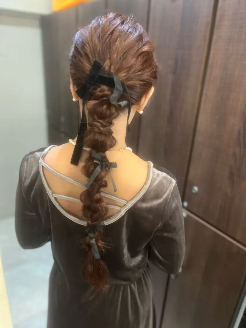 ロング ヘアアレンジ ヘアセット 多系統似合わせ/ tsuburaのヘアスタイル