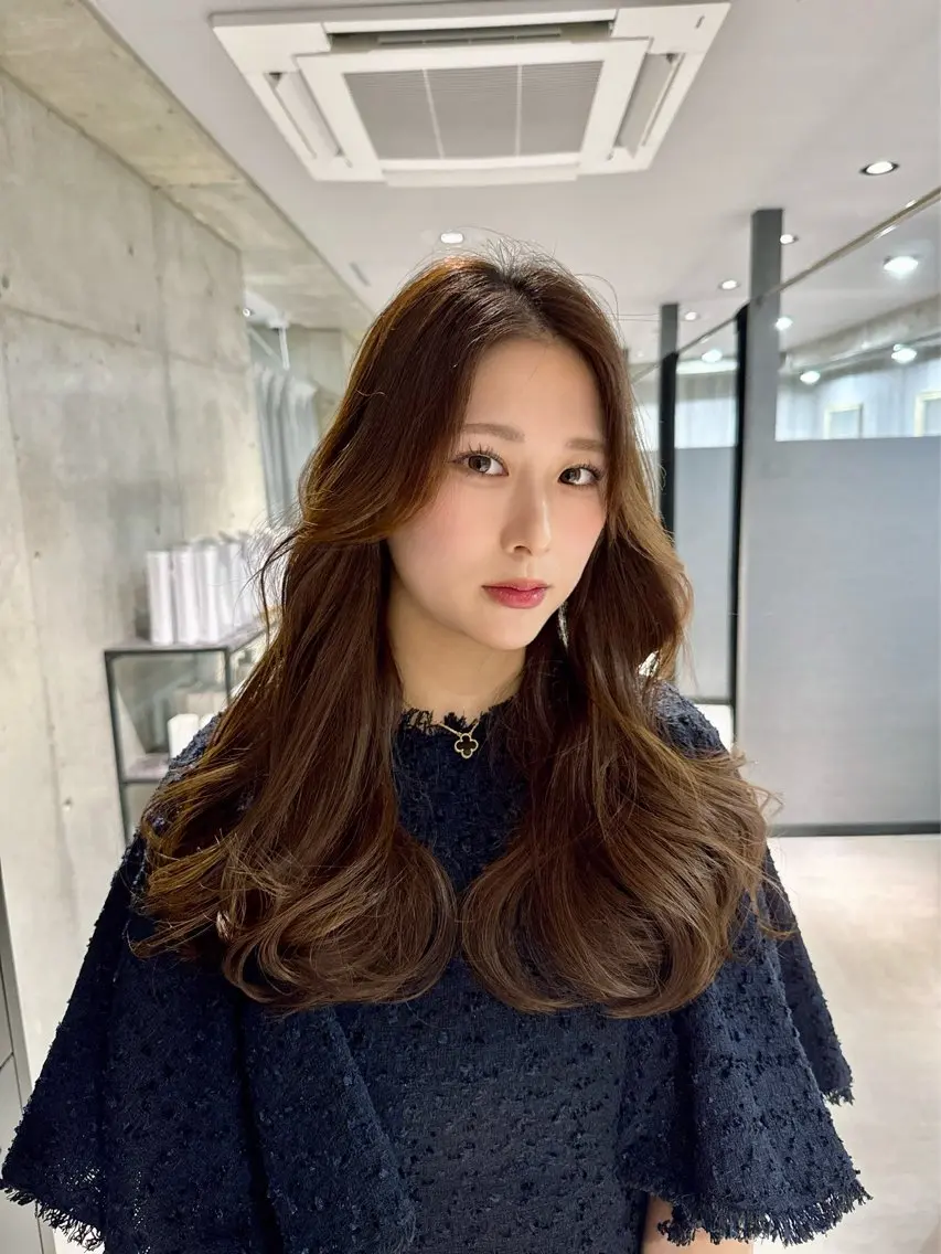 ロング カット ヘアカラー トリートメント 髪質改善/ツヤカラー shotaのヘアスタイル