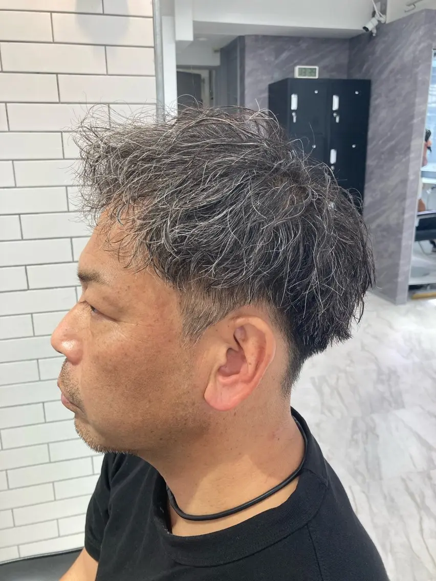 ショート パーマ メンズ カット パーマ 🔥メンズ特化🔥 坂下遥翔のヘアスタイル