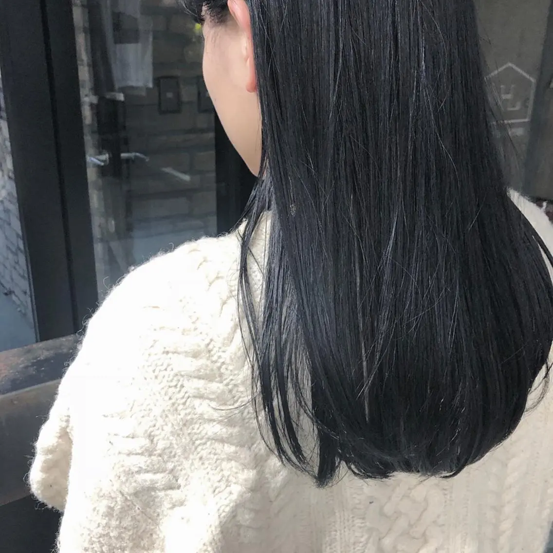 セミロング カラー 透明感カラー カット 縮毛矯正 トリートメント やまもと さえのヘアスタイル