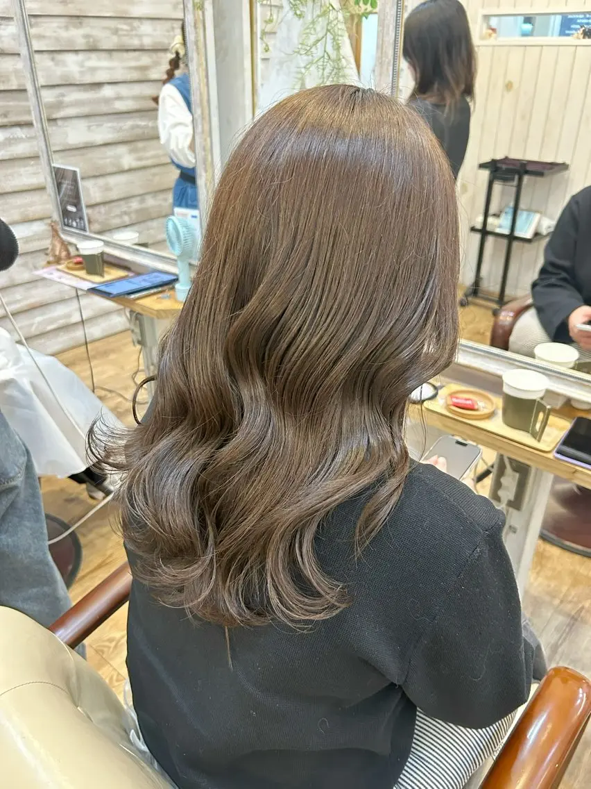 セミロング カラー 🦋韓国風レイヤー 🦋AYANE⁎⁺˳のヘアスタイル