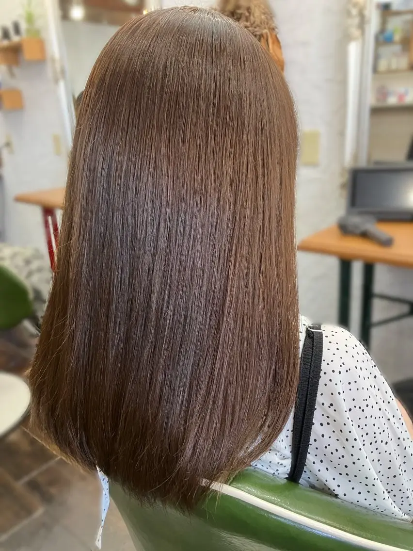 セミロング ヘアカラー 末吉 慶多のヘアスタイル