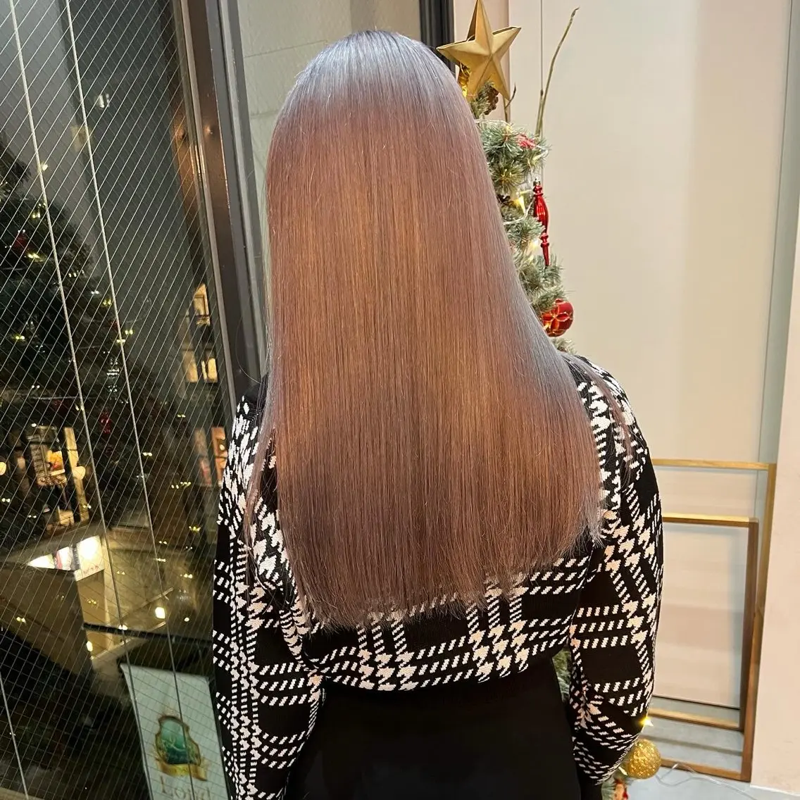 ロング カラー ブリーチ ブラウンカラー ダブルカラー カット ヘアカラー トリートメント ブリーチ特化 梅田本多翔のヘアスタイル