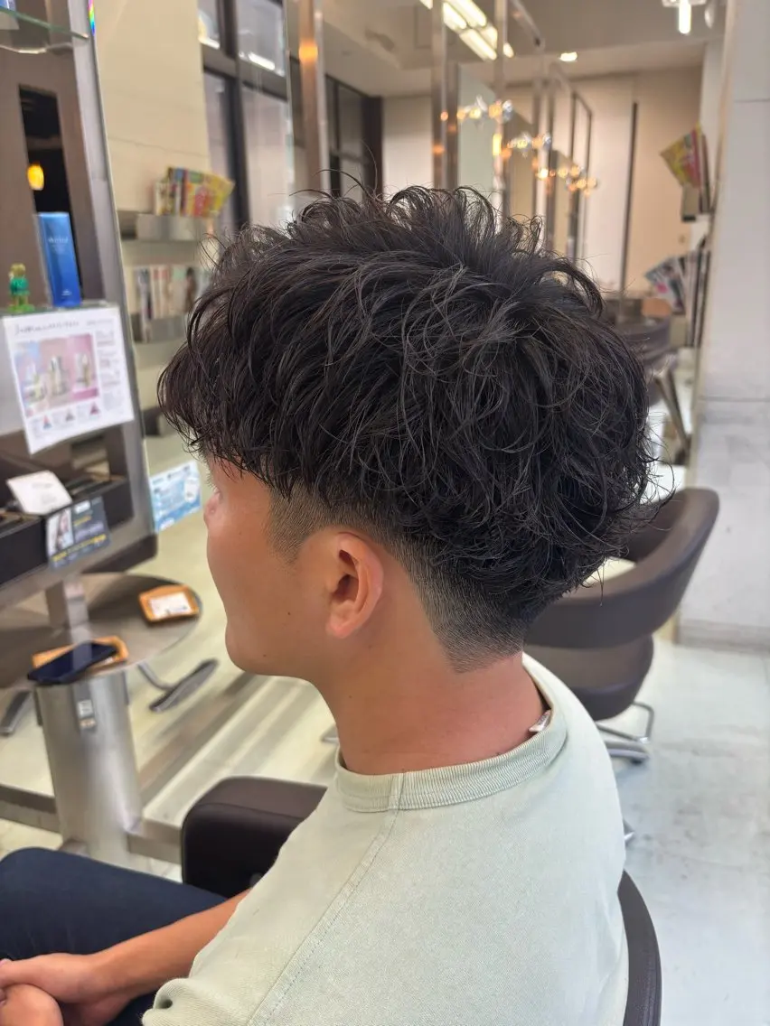 メンズ モヒカン メンズパーマ ソフトモヒカン カット パーマ WiLL 梶岡日菜のヘアスタイル