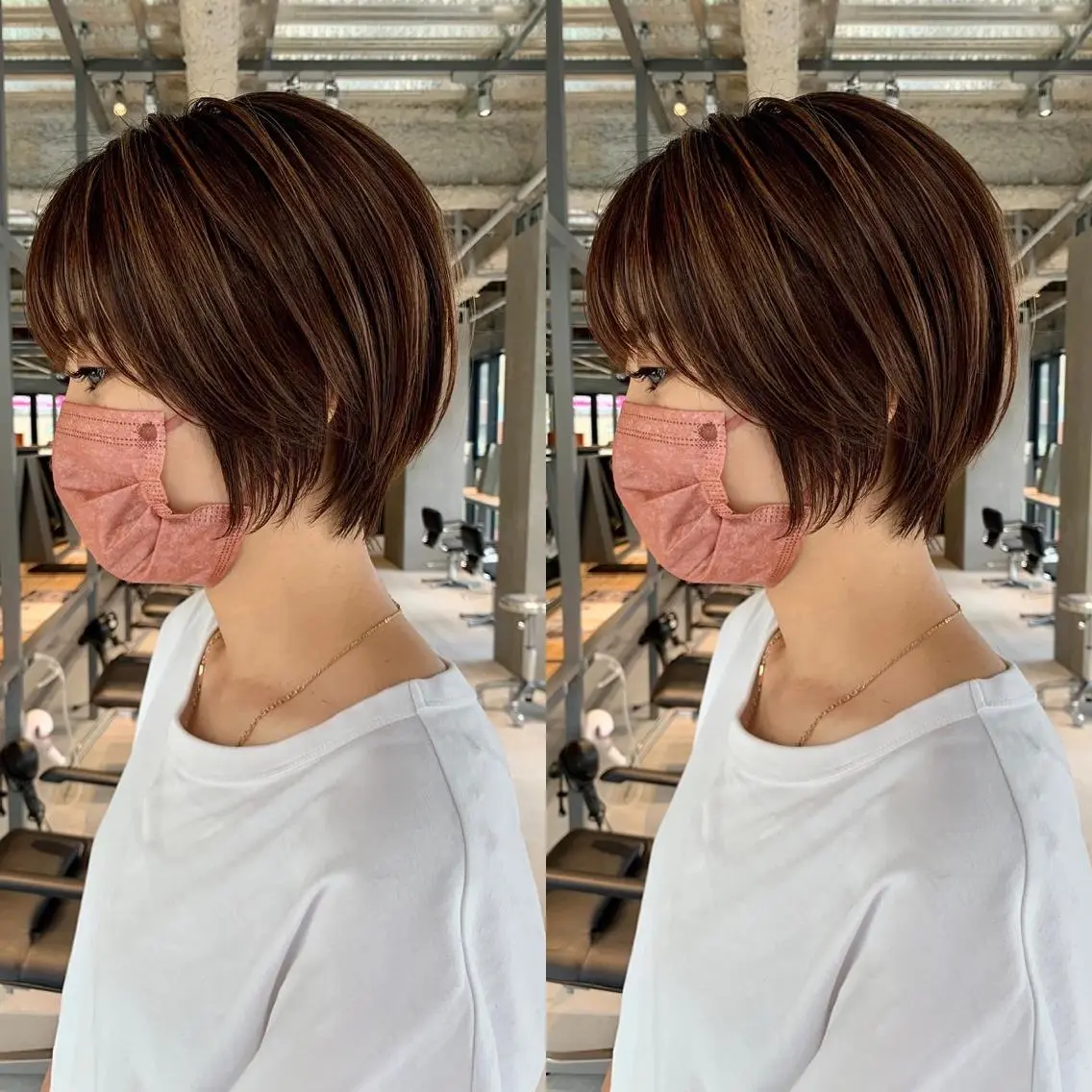 ショート カット ヘアカラー トリートメント リョウ/ショート /ハイトーン/八王子のヘアスタイル