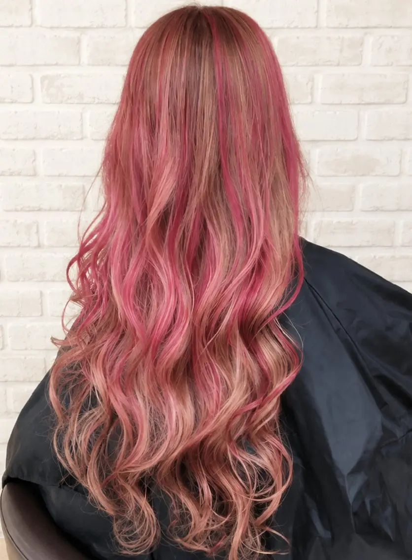 ロング カラー 齋藤 真理子のヘアスタイル
