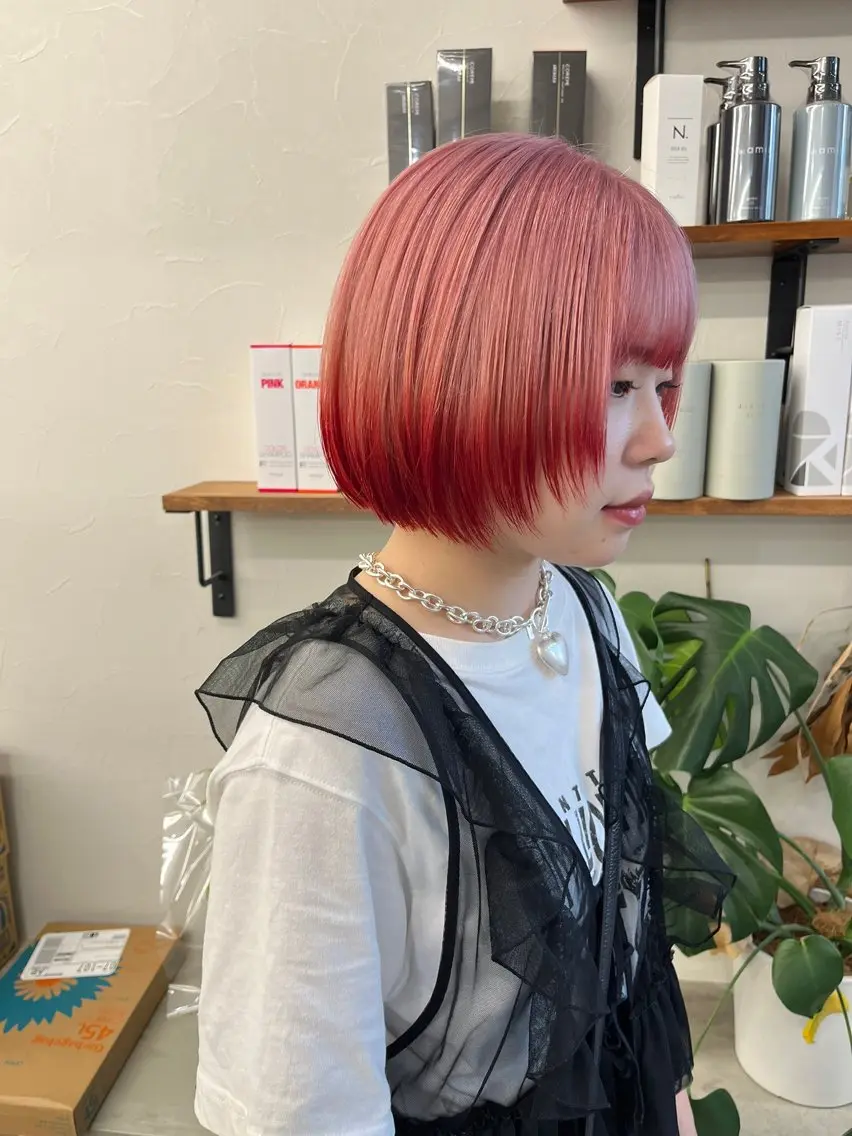 ショート カラー ヘアカラー 横浜/ブリーチ/ ダブルカラー/RINのヘアスタイル