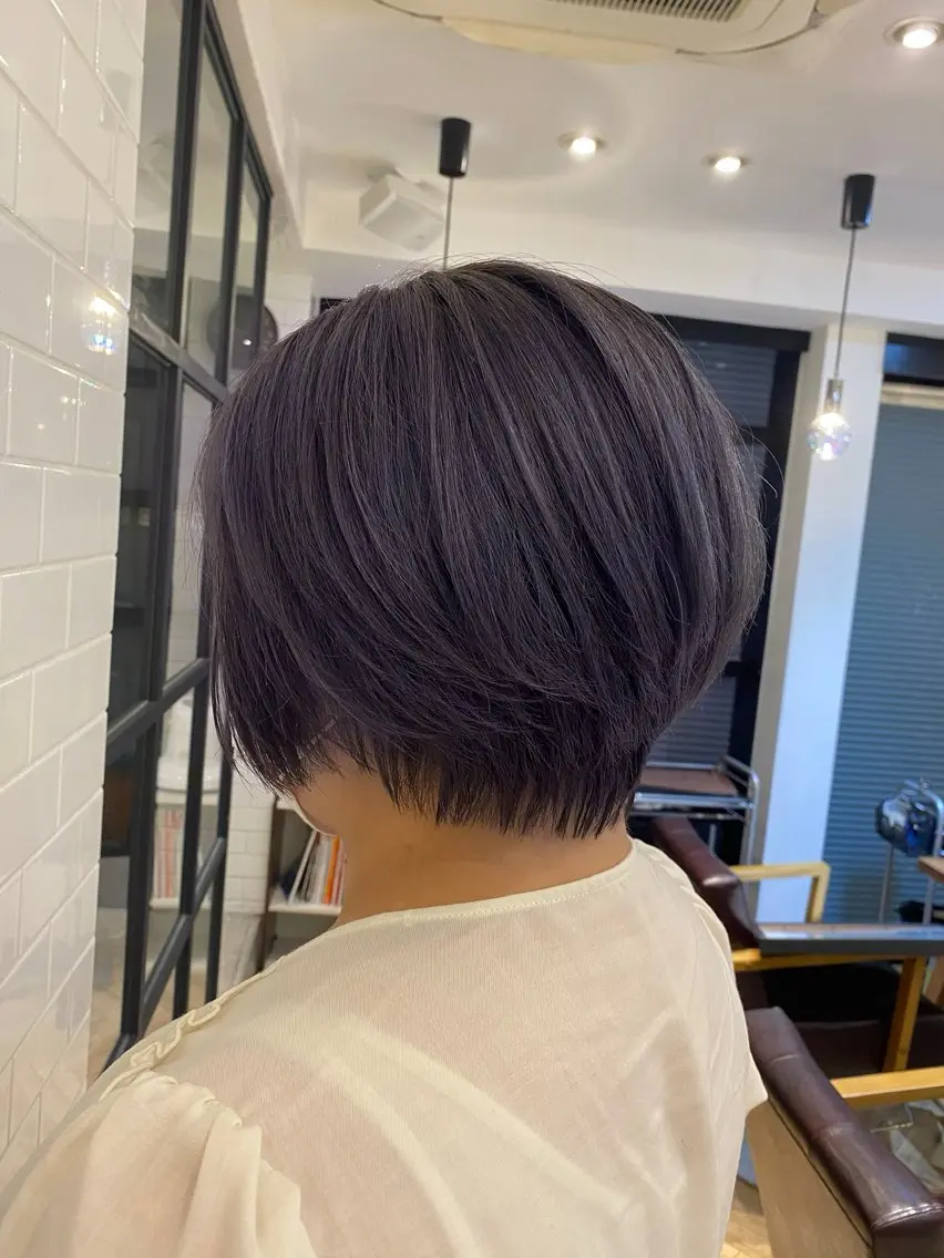 ショート カラー カット ヘアカラー 🌈髪質改善🌈 過去の1艶サラ体験✨のヘアスタイル