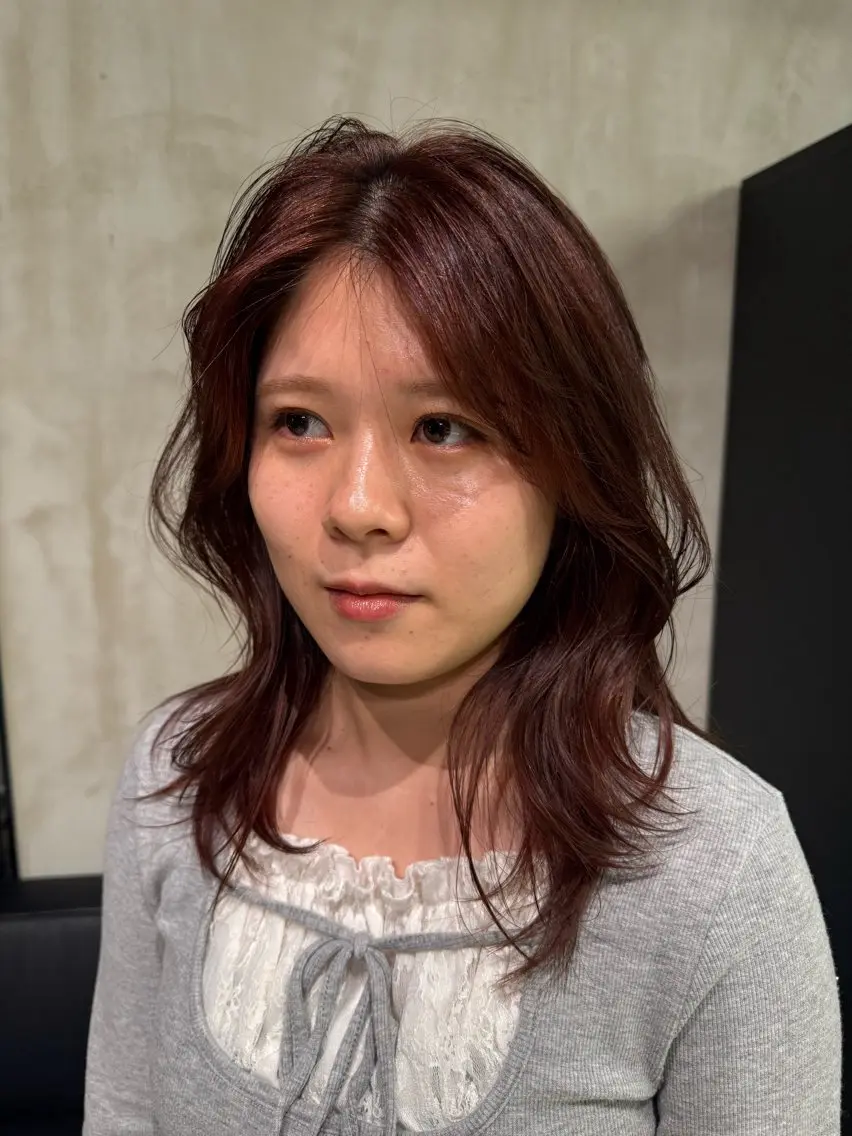 セミロング レイヤーカット カット レイヤーカット 🫒natsuのヘアスタイル