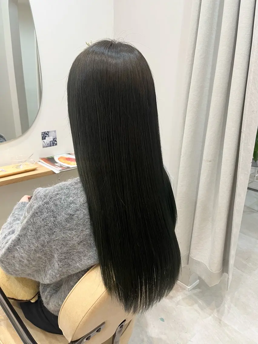 ロング 縮毛矯正 加藤 明香里のヘアスタイル