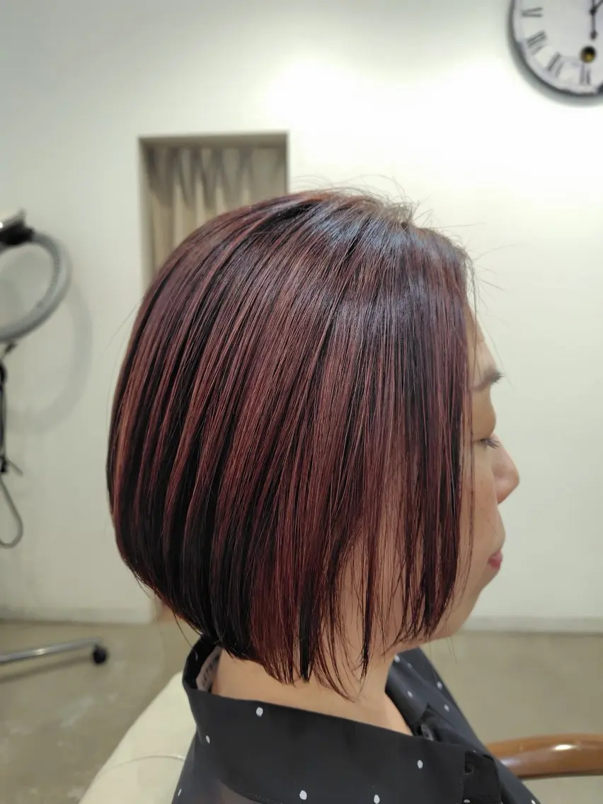 ショート 似合わせ透明感カラー 宇治　ヤマノのヘアスタイル