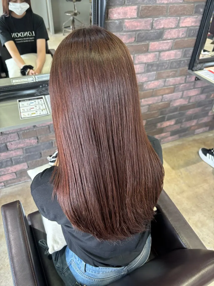 カラー 透明感カラー ここののヘアスタイル