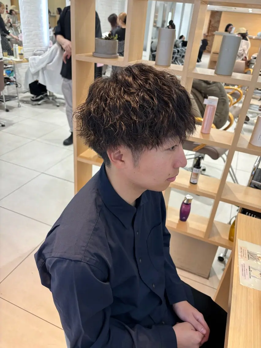 パーマ カット パーマ 💈メンズパーマ カラー💈momoのヘアスタイル