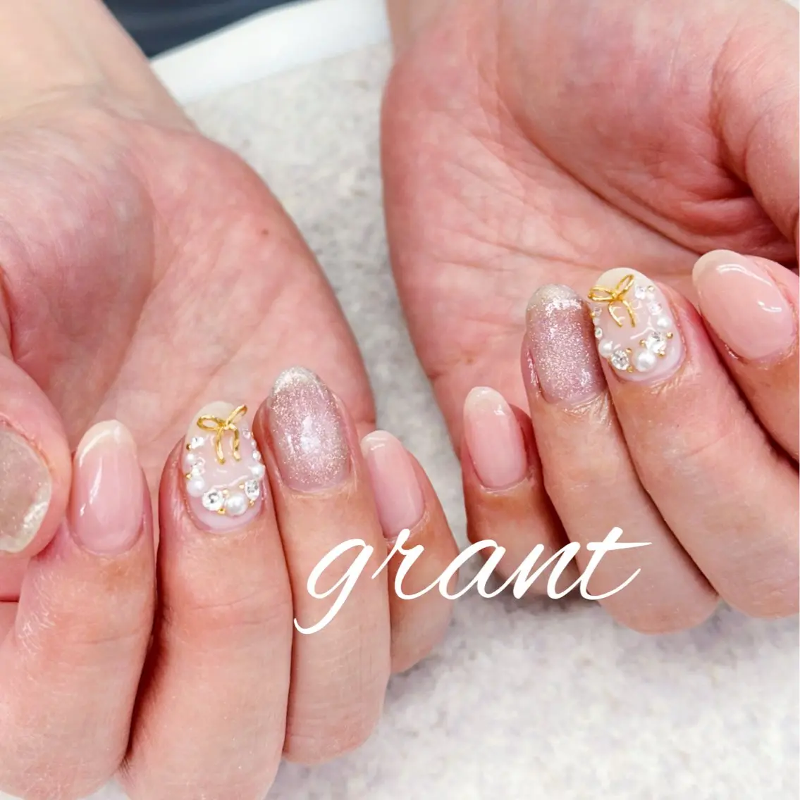 ネイル 冬ネイル クリスマス ハンドネイル nailsalon grantのネイルデザイン