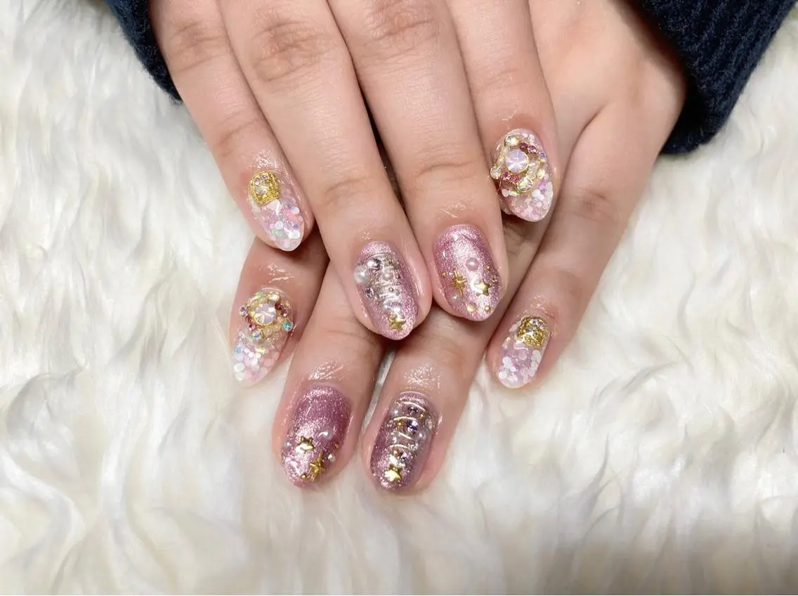 ネイル ジェルネイル パラジェル 冬ネイル クリスマス Nail&eye Belire 新宿のネイルデザイン