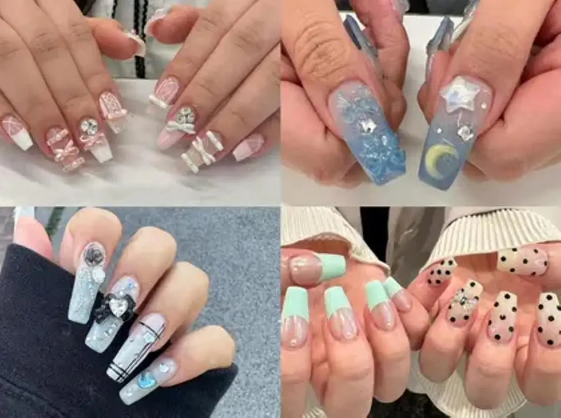 ネイル フレンチネイル 韓国ネイル ミラーネイル リボン 夏ネイル ハンドネイル 🎀可愛い保証・ fein.福岡🎀のマツエク・マツパデザイン