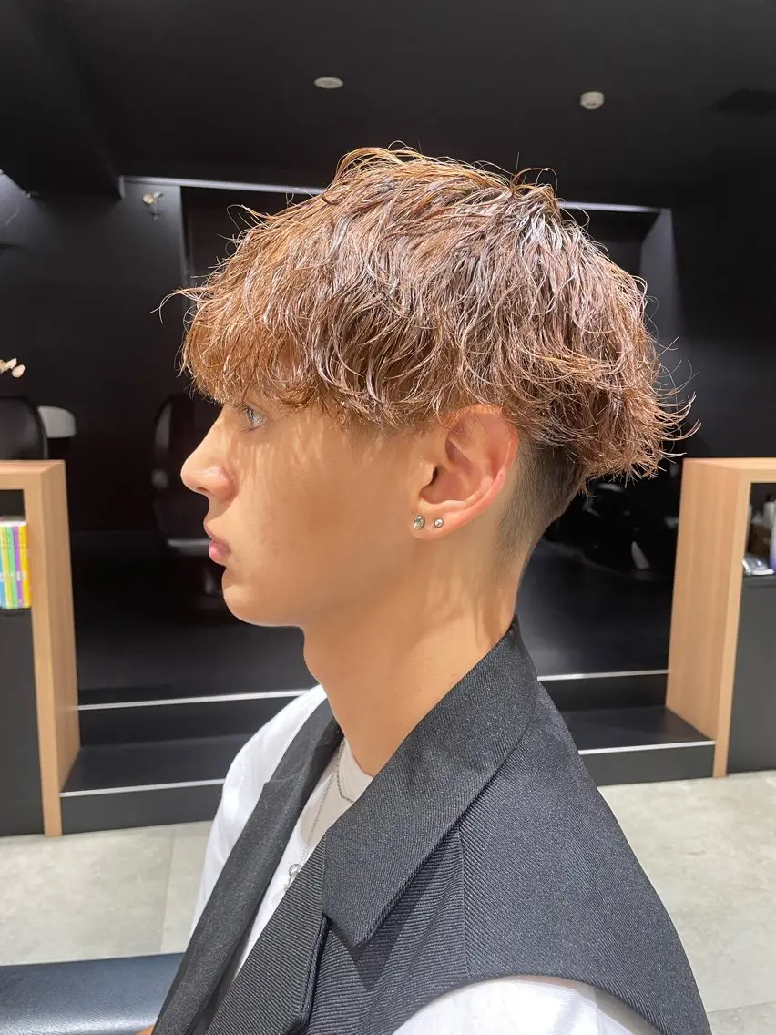 【メンズ限定】　カット＋ケアパーマ＋ヘッドスパの写真
