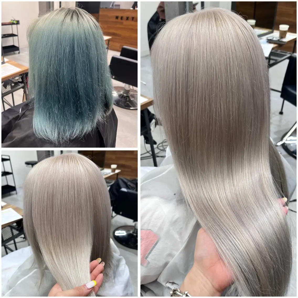 ロング カラー ブリーチ ヘアカラー エクステ MAKO ❤️🔥NEXTのヘアスタイル